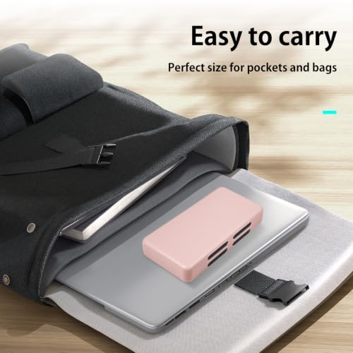 ONETIAOLONG Switch Game Case Holder for Switch 2 & OLED & Lite with 48 Cartridge Slots and 96 Micro SD Card Storage with Magnetic Closure,Protective Hard Shell and Soft Lining for Easy carrying - color: Pink, style: 48-slots