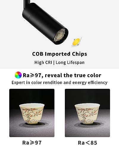 LED Spotlights led Track Lights - color: 3-Wire Track-White, size: 7W-2700K