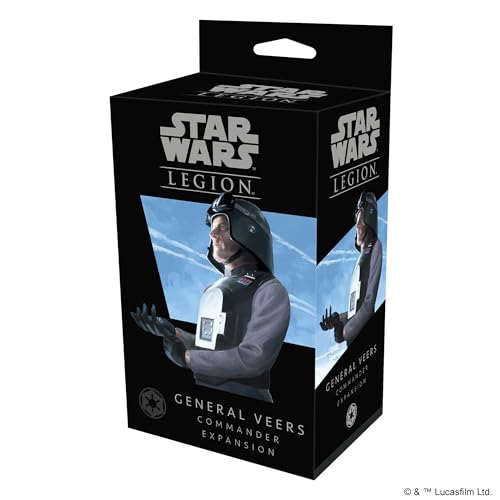 Star Wars: Legion General Veers COMMANDER EXPANSION - Lead Imperial Forces to Victory! Tabletop Miniatures Strategy Game, Ages 14+, 2 Players, 3 Hour Playtime, Made by Atomic Mass Games - style: Galactic Empire Expansions: General Veers