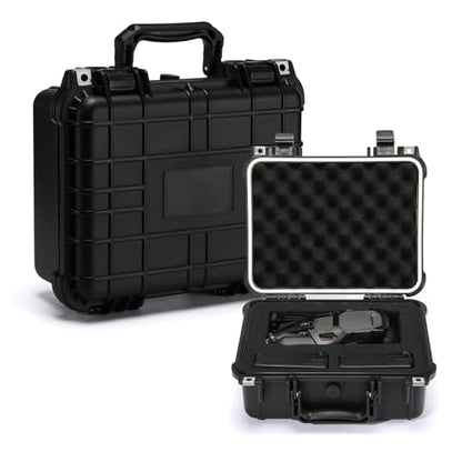 CASOMAN Water-proof and Dust-proof Protective Sturdy Plastic Storage Case with Cush-Proof Sponge and Customizable Foam, IP67 Water Proof Grade, 13.4" X 11.6" X 6" - size: 13.4" X 11.6" X 6"