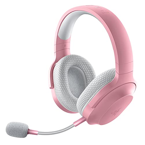 Razer Barracuda X Wireless Gaming & Mobile Headset, Quartz Pink | 2.4GHz + Bluetooth, Lightweight, 40mm Drivers, Detachable Mic, 50 Hr Battery - color: Pink, size: Standard, style: Barracuda X