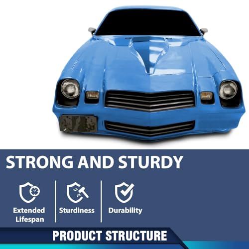 PIT66 Hood Insulation Pad Heat Shield & Clips Compatible with 1980 1981 Chevy Camaro Black - style: 1980-1981 Chevy Camaro