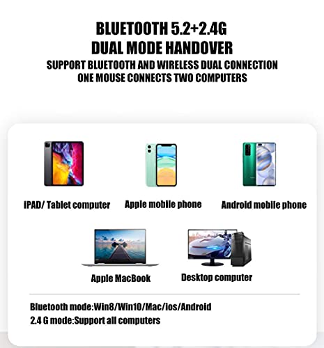 PEIBO Bluetooth Wireless Mouse for Laptop mac MacBook ipad MacBook air MacBook pro pc Desktop Computer Windows Chromebook Notebook (Blue Black) - color: blue black