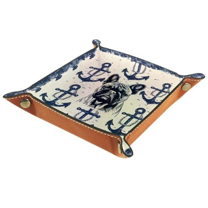 Bulldog Anchors Dice Tray Dice Rolling Tray Folding Dice Holder for Dice Games, Like RPG, DND and Other Table Games - color: Multi 12