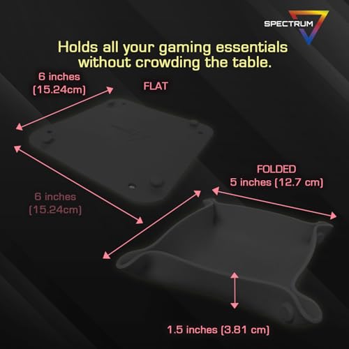 BCW Spectrum Bit Trays - Black Silicone Folding Trays for Board Game Organization - style: Black