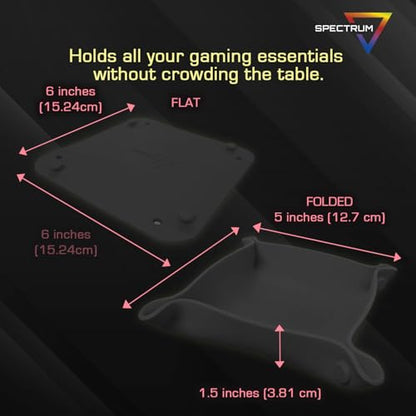 BCW Spectrum Bit Trays - Black Silicone Folding Trays for Board Game Organization - style: Black