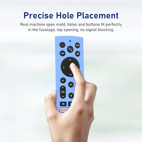 Protective Cover for Hi-Sense U7G, ERF3A90, U8 U9G Series 4K ULED Remote Protector,Glow Blue - color: Glow Blue