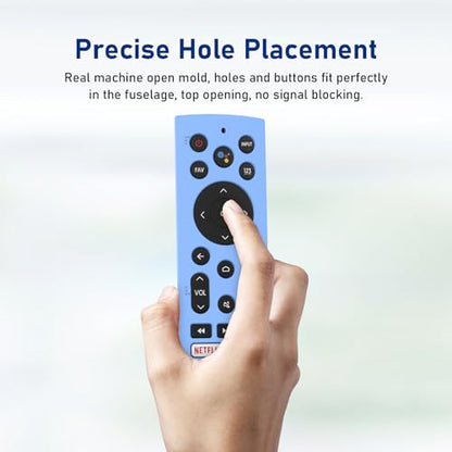 Protective Cover for Hi-Sense U7G, ERF3A90, U8 U9G Series 4K ULED Remote Protector,Glow Blue - color: Glow Blue