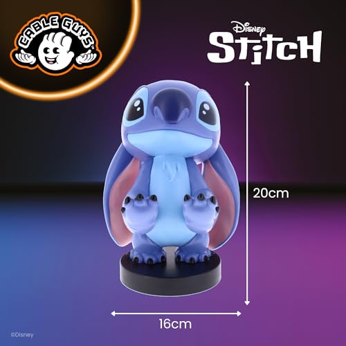 Cableguys Stitch Controller Holder & Phone Stand - Gaming Setup Accessories for Desk and Game Room, Controller Stand Compatible with Xbox, PlayStation & Most Standard Game Controllers