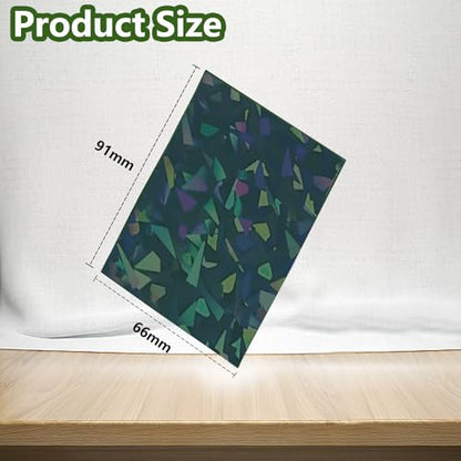 100 Count Green Card Sleeves for Trading Cards, Perfect Fit Shiny MTG Card Sleeves, Holographic Card Sleeve Fit for Magic, Photocard, TCG, Baseball/Sports Cards, Yugioh Card, Game Card 66 * 91 mm - color: Green