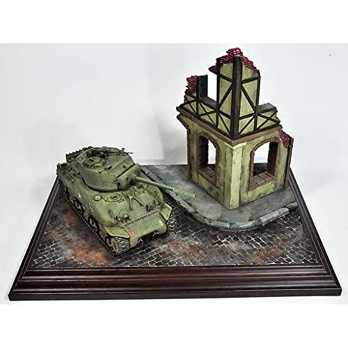 Fancyes Tongina 1/35 Scale Building Scenery Kit Ruins House for Dioramas Table