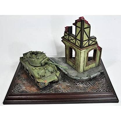 Fancyes Tongina 1/35 Scale Building Scenery Kit Ruins House for Dioramas Table