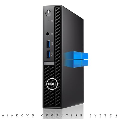 Dell Optiplex Tiny Mini Desktop PC, Intel Core i5, 16GB RAM, 1TB SSD with 32 inch Curved Monitor, AI Enabled RGB Keyboard Mouse, RGB Soundbar and Webcam Windows 11 Pro (Renewed) | Desktop Computer 32 Inch Curved Monitor, RGB KBM, Soundbar, Webcam, USB WiF