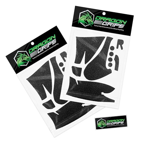 Dragon Grips Xbox Controller Grips - Ultra Thin 0.5mm Anti-Slip Textured Rubber Grip Accessory for Xbox One & Elite Controllers - Full Coverage for Triggers, D-Pad, Top Buttons, Made in USA, Pack of 2 - size: 2 Sheets Per Pack