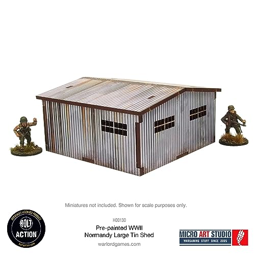 WW2 Normandy Large Tin Shed HDF Prepainted Terrain