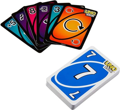 Mattel Games UNO FLIP! Card Game in Storage & Travel Tin, Color Blind Accessible Deck for Kids, Adults & Family Nights & Parties (Amazon Exclusive) - style: UNO Flip!