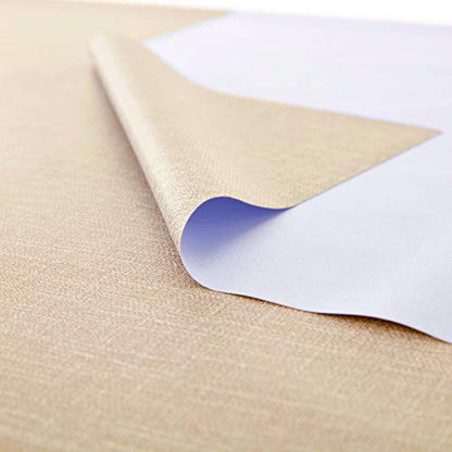 NLMUVW Square Vinyl Tablecloth 100% Waterproof Oil Proof PVC Table Cloth Wipe Clean Table Cover for Kitchen Dining Picnic, Champagne, 42 x 42 Inch - color: Champagne, size: 42" x 42" (Square)