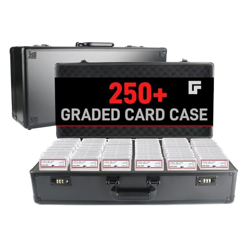 NEW 6 Row 250+ Graded Card Case Psa Graded Card Storage Box Psa Slab Case for Graded Cards Cases for Sports Cards Storage