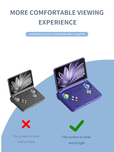 [2 Park]Screen Protector for Retroid Pocket Flip 2 5.5 Inch Handheld Game Consoles Tempered Glass Film,BOVUGAC Screen Protector for Pocket Flip2 Handheld Gaming Anti-Scratch & Sensitive & 9H Hardness