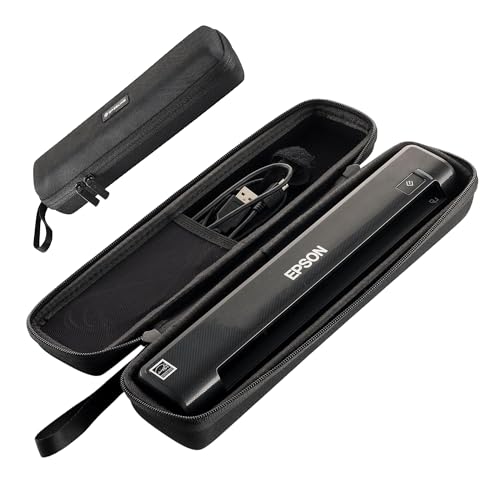 Caseling Case for Epson Workforce ES-50 ES-60W & DS-70 Portable Scanner | Fits Epson ES-50, ES-60W & DS-70, rigid shockproof EVA shell, internal accessory mesh pocket, secure double zipper