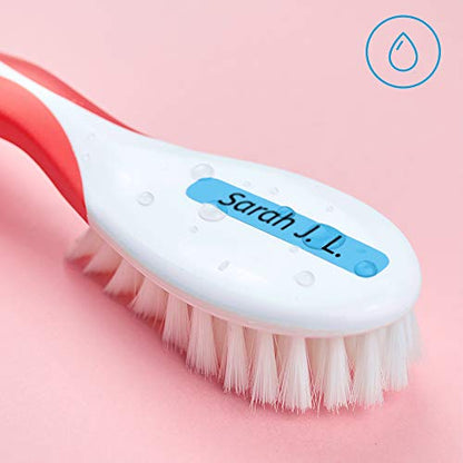 50 Personalized Adhesive Labels to Mark Objects 2.3 x 0.4 in. Waterproof Stickers to Mark School Supplies, Books, kindergartens Goods, Summer Camps, Children's Toys, etc. - color: Palette 1