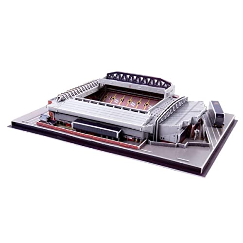 Classic Football Stadium Puzzle,3D Puzzle Soccer Club Venues,3D Paper Model Building Puzzle Kit, Soccer Souvenir Gift,Handmade Puzzle Ornaments，Cardboard Model (Anfield Stadium) - color: Anfield Stadium