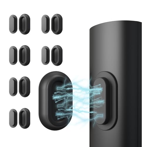 Magnetic Silicone Remote Control Holder Wall Mount for TV Fan 6 Pack Black | Upgraded Silicone Remote Caddy, Self-Adhesive, Remotes Control Organizer Storage, Home Office Air Conditioner Remote Holder - color: 6 Black