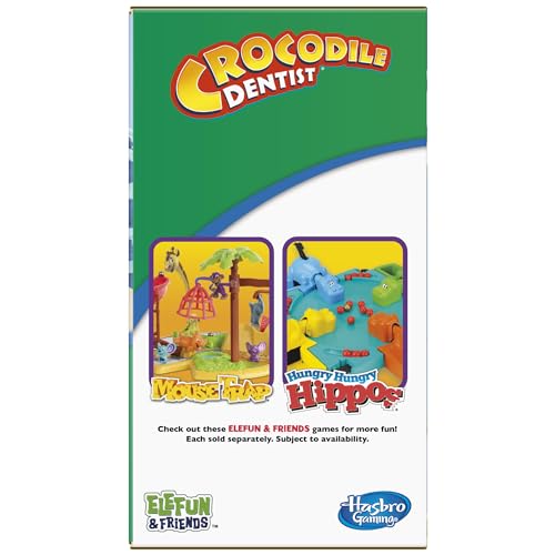 Hasbro Gaming Crocodile Dentist Kids Board Game, Ages 4 and Up (Amazon Exclusive)