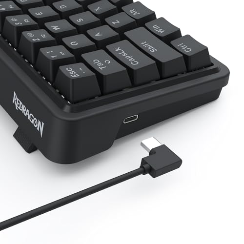 Redragon K722 60% Wired Gasket RGB Gaming Keyboard, 61 Keys Hot-Swap Compact Mechanical Keyboard w/Free-Mod Socket, 3-Layer Noise Dampening, Quiet Custom Linear Switch