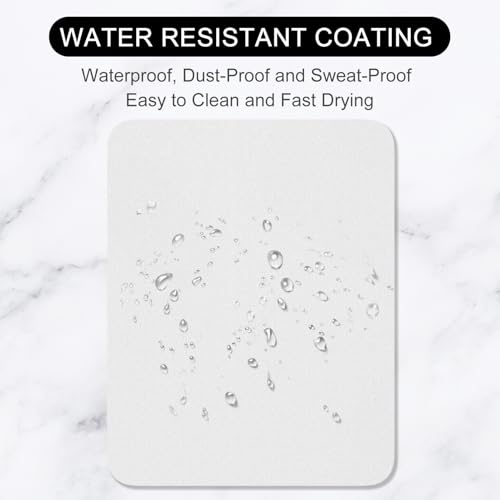 Hsurbtra Mouse Pad, Premium-Textured Square Mousepad 7 x 9 Inch, Thick 3 mm Anti-Slip Waterproof Rubber Pretty Cute Computer Mat for Office Gaming Laptop Women Kids Space Gray - color: Space Gray, size: Square Mousepad (7" x 9")