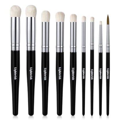 Dry Brush Miniature Painting 9Pcs, Dry Brush Set Miniature Paint Brushes for Models Miniature Painting Watercolor Acrylic Oil Paint Gouache DIY Craft - style: 8Pcs