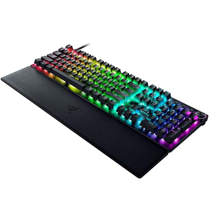 Razer Huntsman V3 Pro 8KHz Esports Gaming Keyboard: Analog Optical Switches Gen 2-8000 Hz Polling Snap Tap - Rapid Trigger - Adjustable Actuation - Media Controls - PBT Keycaps - Black - color: Black, size: Full Size, style: 8000 Hz Polling