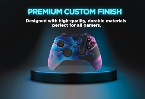 Stealth Controllers Wireless Controller for Xbox Series S, Xbox Series X, Xbox One - Soft Touch Feel - Custom Series S/X Controller (Purple Swirl) - color: Purple Swirl