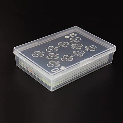 Playing Card Case 12Pcs Plastic Playing Card Box Holder Storage Organizer | NO Cards | Snap Closed | Suitable for 3.5X2.5 inch Game Gard - style: 12pcs for Poker Size