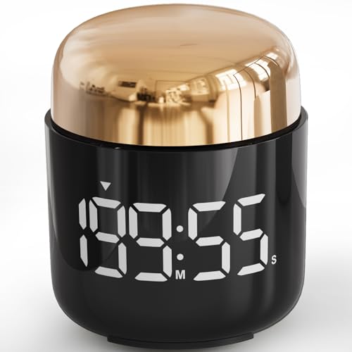 Digital Kitchen Timer,Countdown Countup Timer with Large LED Display Volume Adjustment,Timer for Cooking, Classroom Time for Kids and Teachers. (Gold) - color: Gold