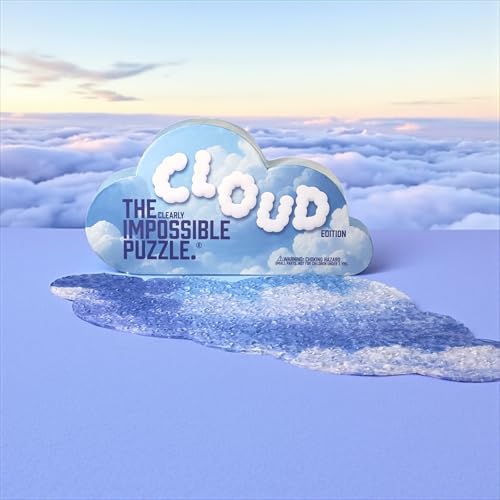 The Clearly Impossible Puzzle 100, 200, 500, 1000 Pieces Hard Puzzle for Adults Cool Difficult Clear Brain Teaser - Difficult Funny for Adults (Cloud Edition) - size: Cloud Edition