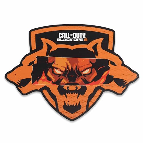 Call of Duty Black Ops Orange Wolf Metal Wall Decor | Iconic Call of Duty Sign for Game Room or Bedroom - color: Orange
