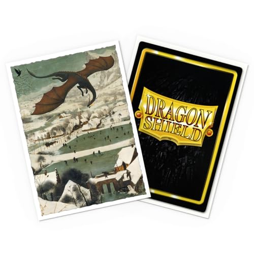 Dragon Shield Art Sleeves | Limited Edition - Hunters in The Snow | 100 CT - Smooth & Tough Premium TCG Sleeves | Compatible with Pokemon, One Piece & Magic the Gathering - color: Hunters in the Snow