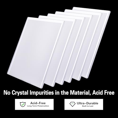 10ct Silver-Age Comic Book Toploaders - Crystal Clear Comic Book Top loaders, Premium PVC Comic Book Topload, Hard Plastic Comic Book Holders, Protection for Display, Storage, Collection - size: 10ct Silver Comic Book Toploader