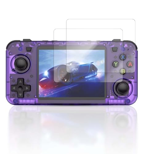 2 pack Screen Protector for R36H Handheld Game Console, 9H Hardness Tempered Glass for BOYHOM R36H,Anti-Scratch, Bubble Free, HD Clarity