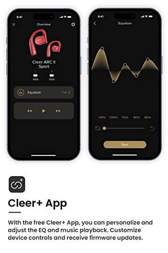 Cleer ARC II Sport Open Ear Headphones, Red - color: Red