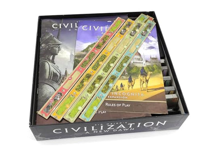 Board Game Insert for Civilization: A New Dawn - color: Dark Brown