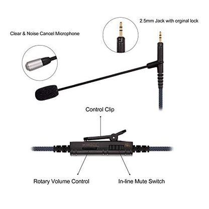 Cable Boom Microphone - Volume Control for PlayStation PS4 or Xbox One Controller, PC - Boompro Gaming Mic Compatible with Audio Technica ATH-M50x, ATH-M40x, ATH-M70x Headphones 150CM - color: For-ATH-M40/50/70X