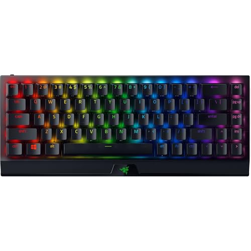Razer BlackWidow V3 Mini Wireless Mechanical Gaming Keyboard, Yellow Switch | Linear & Silent, Doubleshot ABS Keycaps, Snap Tap, 200 Hr Battery - color: Yellow Switches - Linear & Silent, size: Mini Keyboard, style: Keyboard