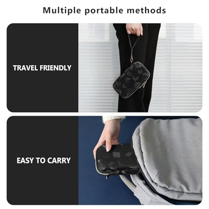 Supmay Hard Travel Case for My Arcade Tetris Pocket Player Pro, Strategic Puzzle Games, Retro Portable Game Console Protection Case with Mesh Pocket for Batteries and USB-C Cable, Black - color: Black Cube