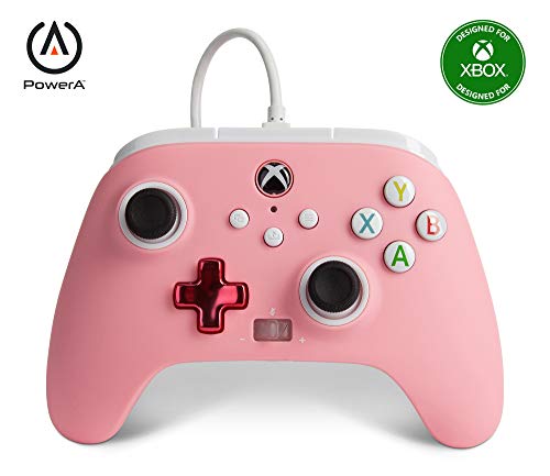 PowerA Enhanced Wired Controller for Xbox Series X|S - Pink, Officially Licensed for Xbox - color: Pink