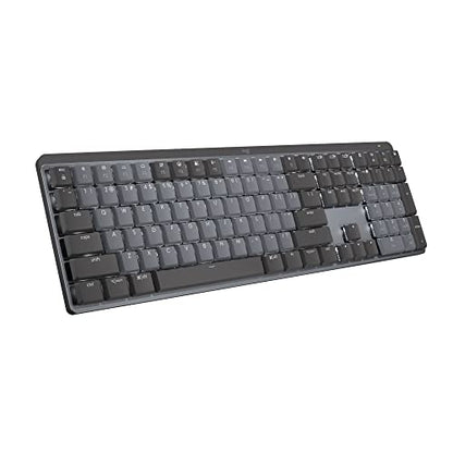 Logitech MX Mechanical Wireless Illuminated Performance Keyboard Clicky | Illuminated performance, backlit keys, Bluetooth, USB-C, macOS, Windows, Linux, iOS, Android - size: Full Size, style: Clicky (satisfying click)