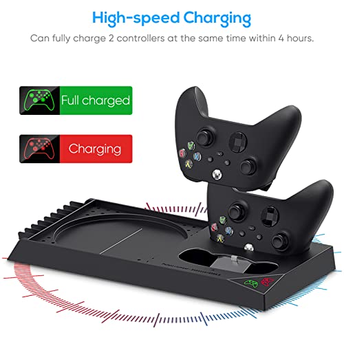 YUANHOT 2 Pack 1400mAh Rechargeable Battery Pack for Xbox Series X/S Controllers