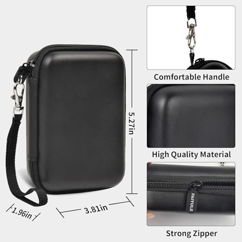 PAIYULE Travel Case for RG35XX/RG35xx Plus Retro Handheld Game Console | Hard EVA Shell, Handheld Console Storage, Accessory Pocket, Carry Handle, Case Only, For Gamers & Collectors