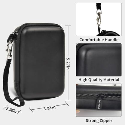 PAIYULE Travel Case for RG35XX/RG35xx Plus Retro Handheld Game Console | Hard EVA Shell, Handheld Console Storage, Accessory Pocket, Carry Handle, Case Only, For Gamers & Collectors